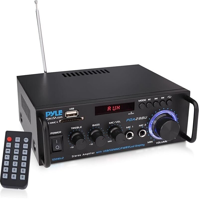 Affordable Pyle Dual Channel Stereo Amplifier for Home Theater