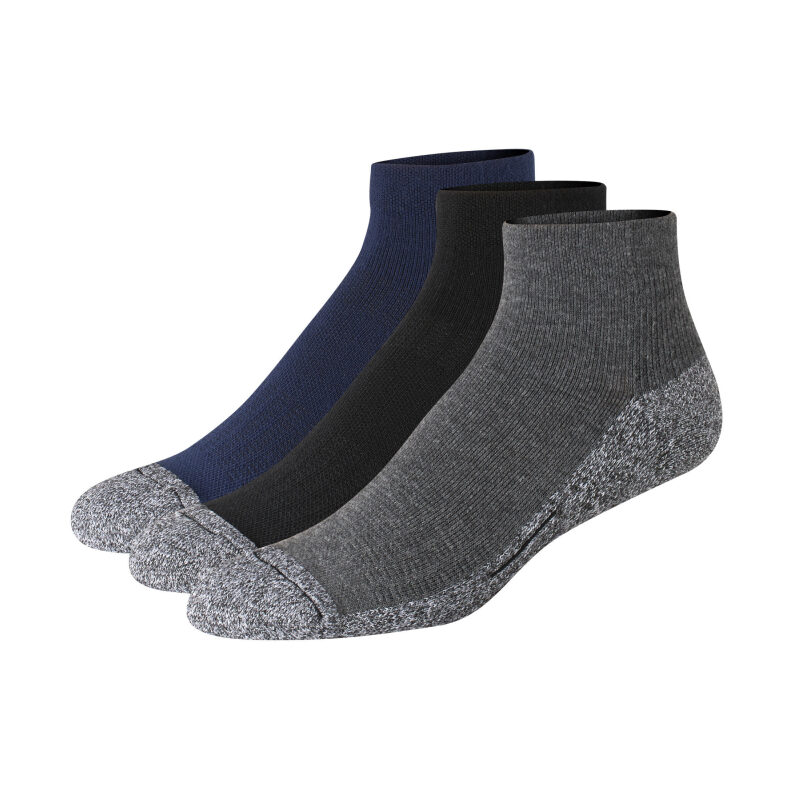 3-Pairs Hanes Men's Moisture-Wicking Ankle Socks