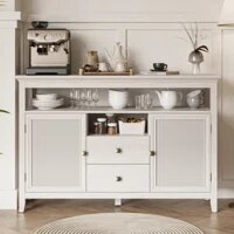 Bungalow Rose Azarius Boho Storage Coffee Bar Cabinet