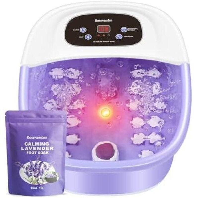Koenvenden Heated Foot Massager with Lavender Foot Soak - 50% Off