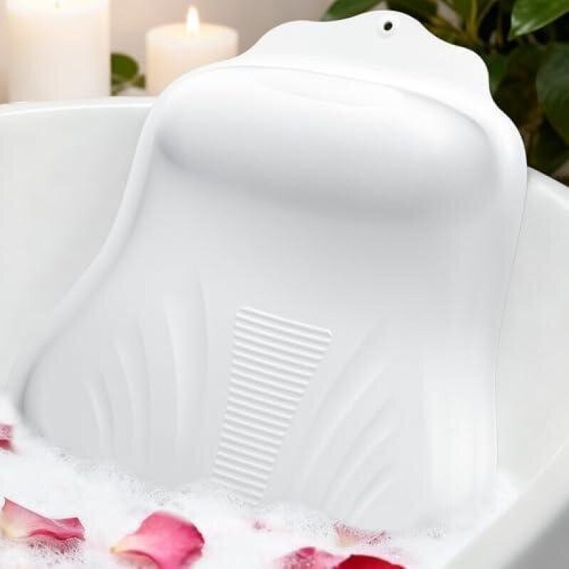 Adjustable Neck High Bath Pillow with 34 Suction Cups - 61% Off