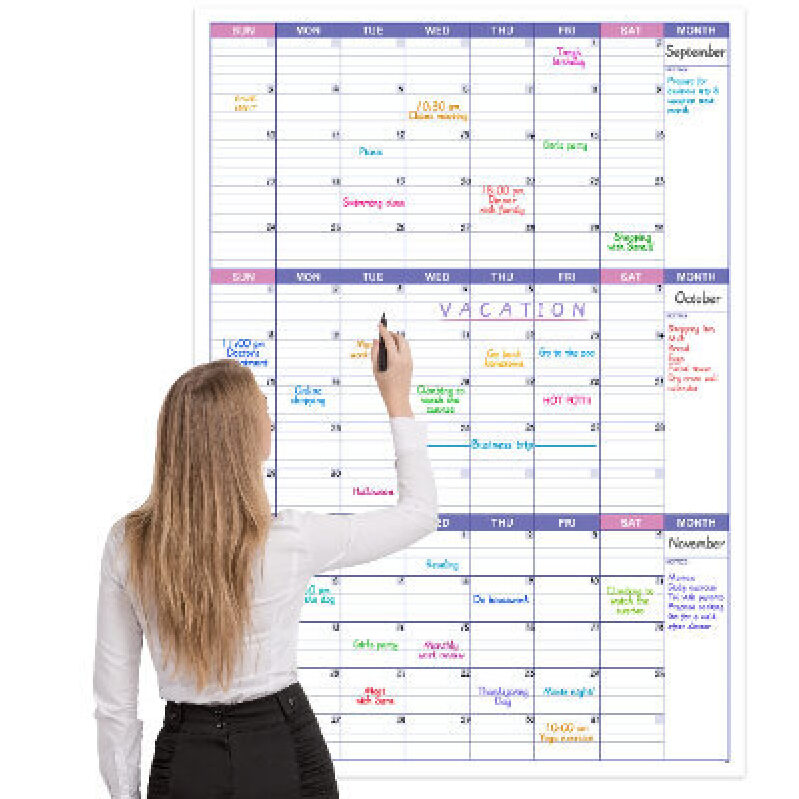 BooQool Dateless Wall Calendar - Save 5% at Checkout