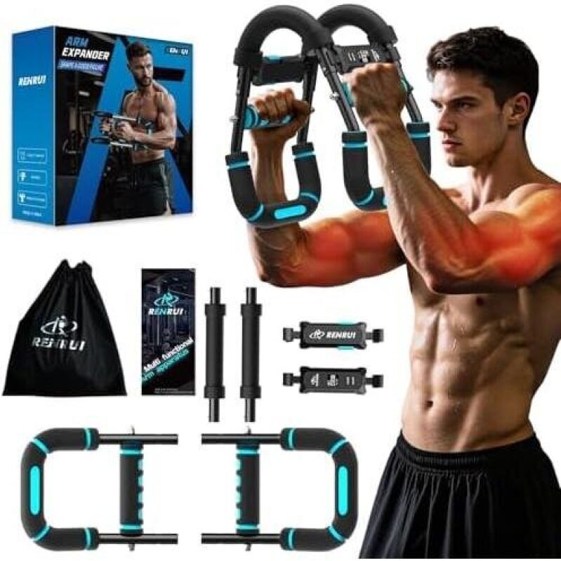 RENRUI Arm Expander - 5-Stage Resistance, Adjustable Arm Exerciser