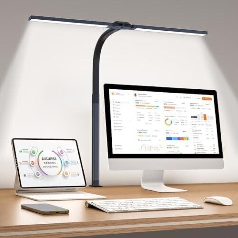 Home Office LED Clip-on Eye Care Desk Lamp - 50% Discount