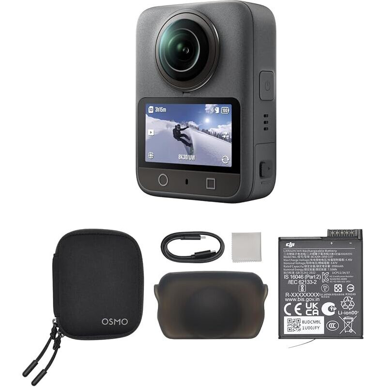 DJI Osmo 360 Camera Standard Combo w/Action Camera - Ultimate 360° Video Experience