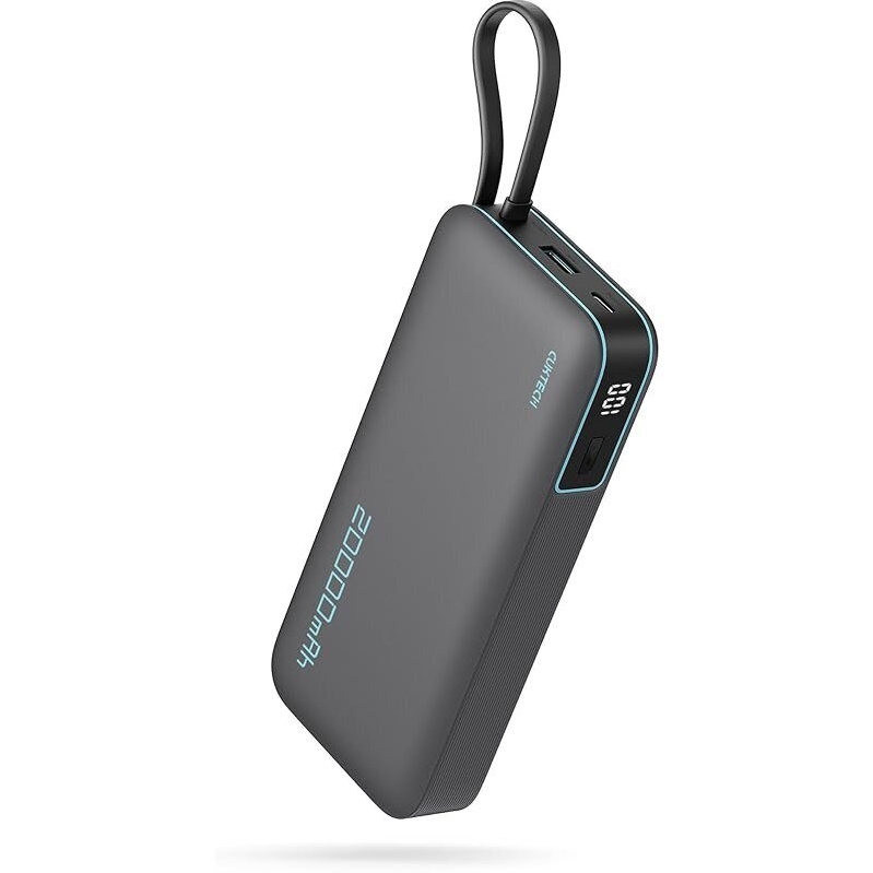 Powerful CUKTECH 45W 20000mAh Power Bank with USB-C Cable