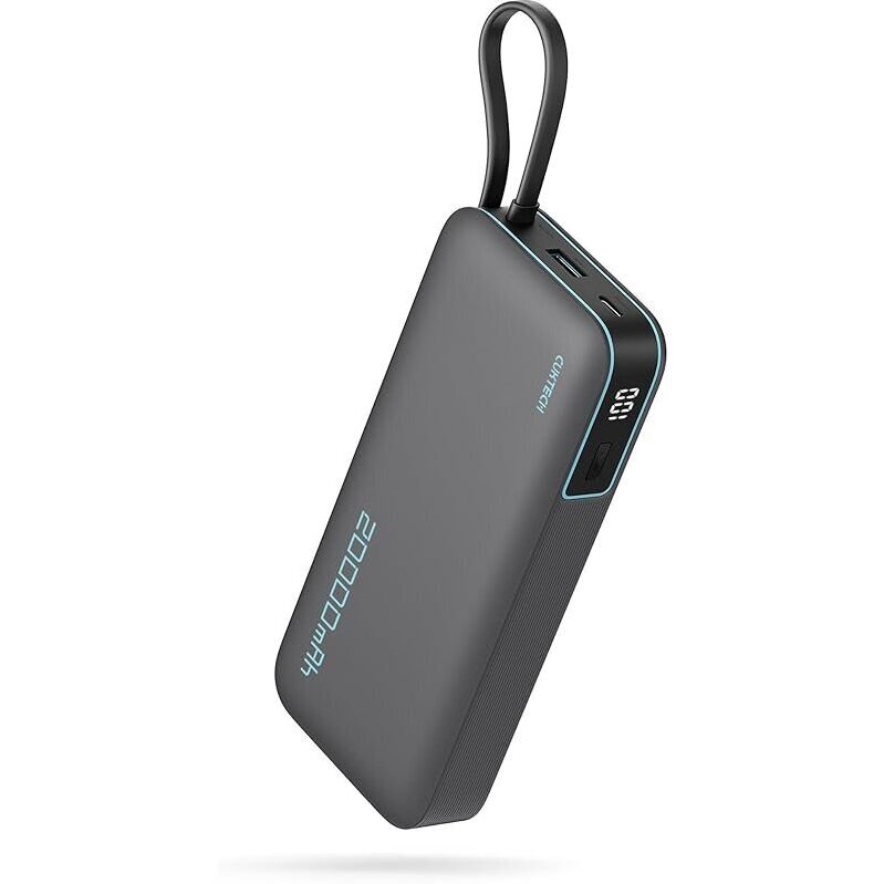 Powerful CUKTECH 45W 20000mAh Power Bank with USB-C Cable