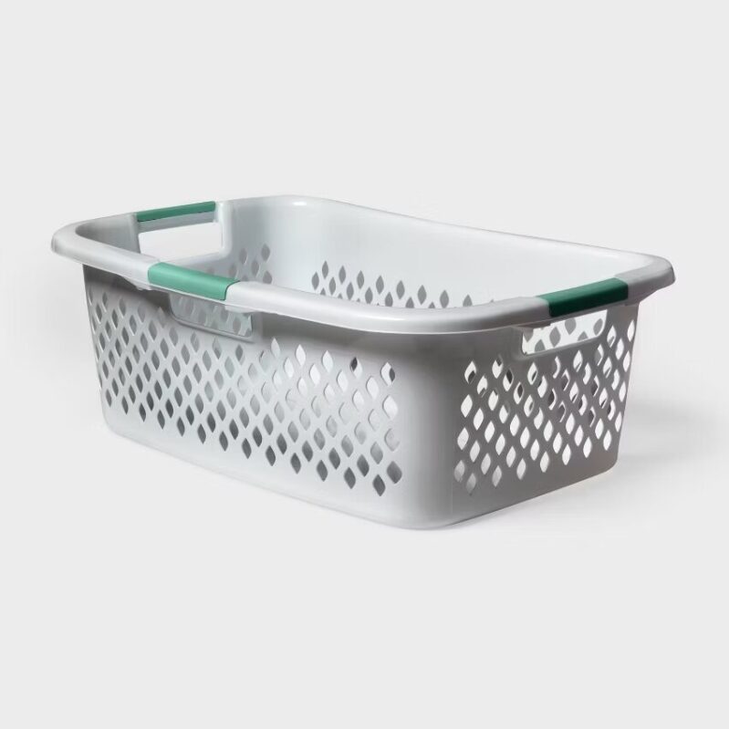 Brightroom Plastic Laundry Basket 13.9-Gallon - Efficient and Durable
