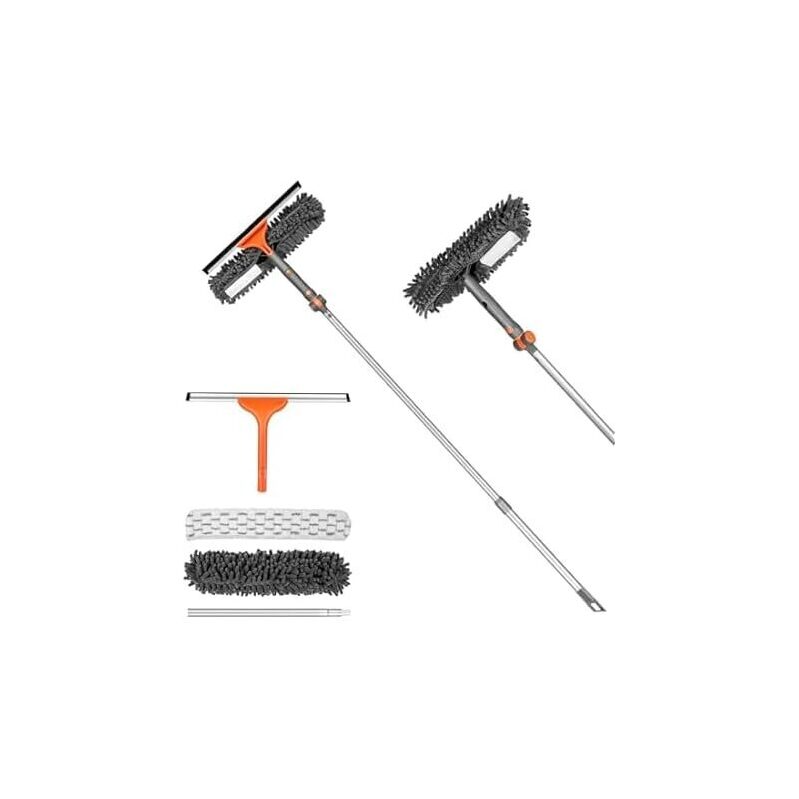 Chabatree 2-in-1 Window Squeegee Cleaner Set - High-Quality, Multi-Surface Cleaning