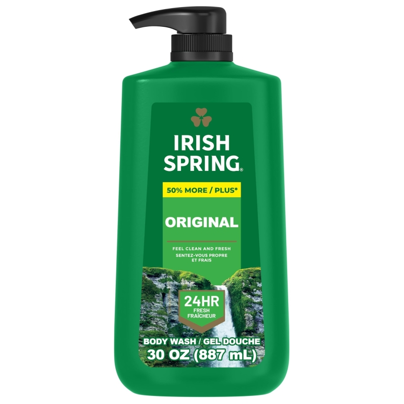 Irish Spring Original Moisturizing Body Wash for Men, Cool Fresh 30oz