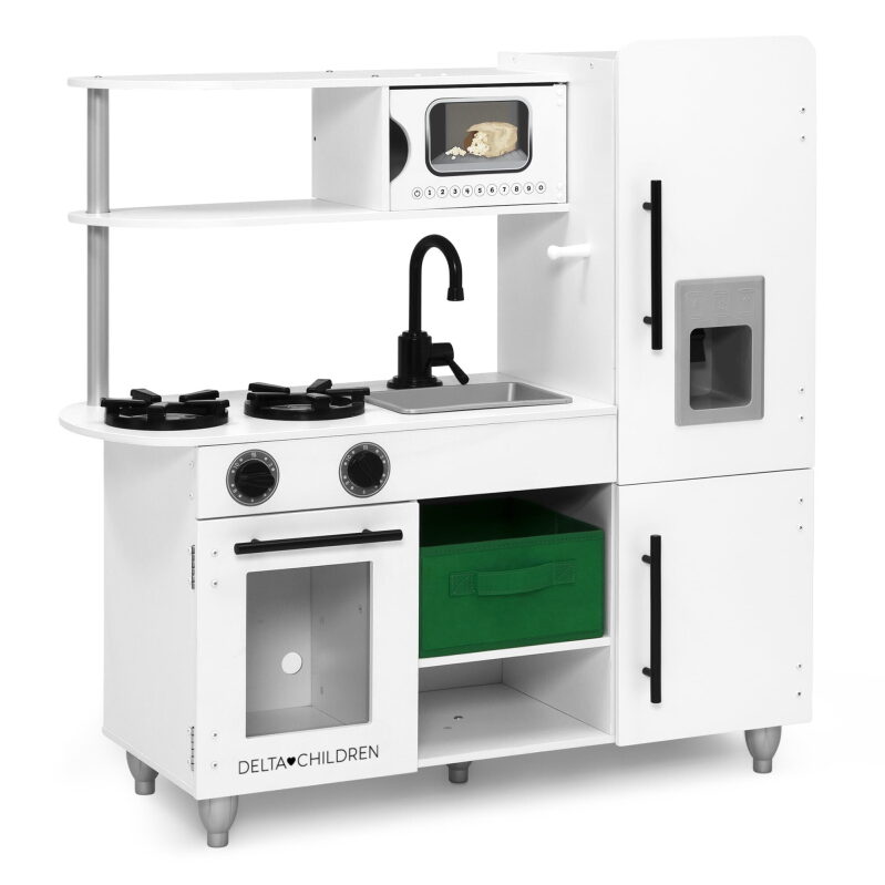 Delta Children Deluxe Modern Kitchen Wooden Toy w/Ice Maker