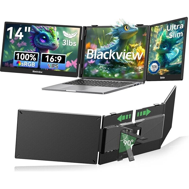 Boost Productivity with Blackview DCM5 Triple Laptop Screen Extender