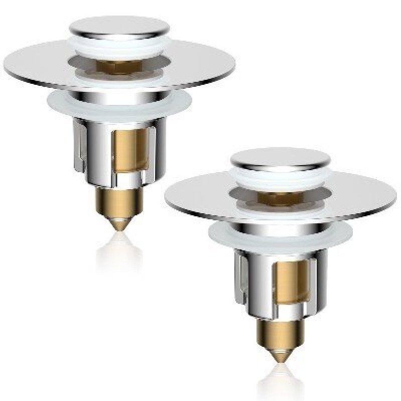 iFealClear All-Copper Pop-Up Drain Stoppers - 2-Pack