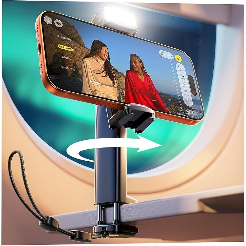 LISEN 2026 Airplane Phone Holder: Ideal for In-Flight and Home Use