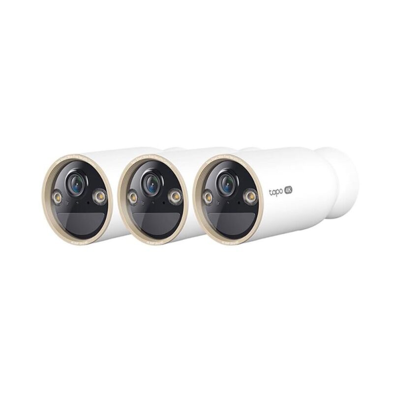 3-Pack Tapo 4K Ultra HD Outdoor Battery Security Camera