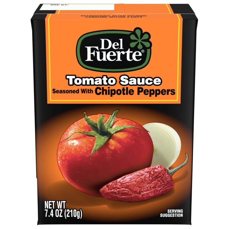 Del Fuerte Tomato Sauce Seasoned with Chipotle - 24 Pack