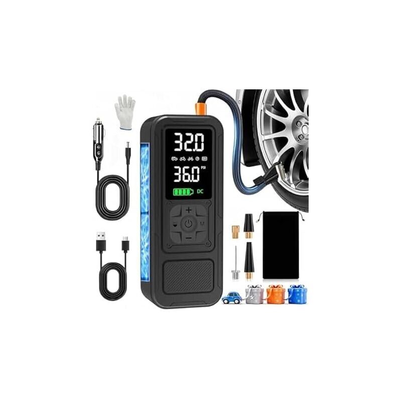 Calmara Y34 Tire Inflator Portable Air Compressor - Fast & Accurate Inflation