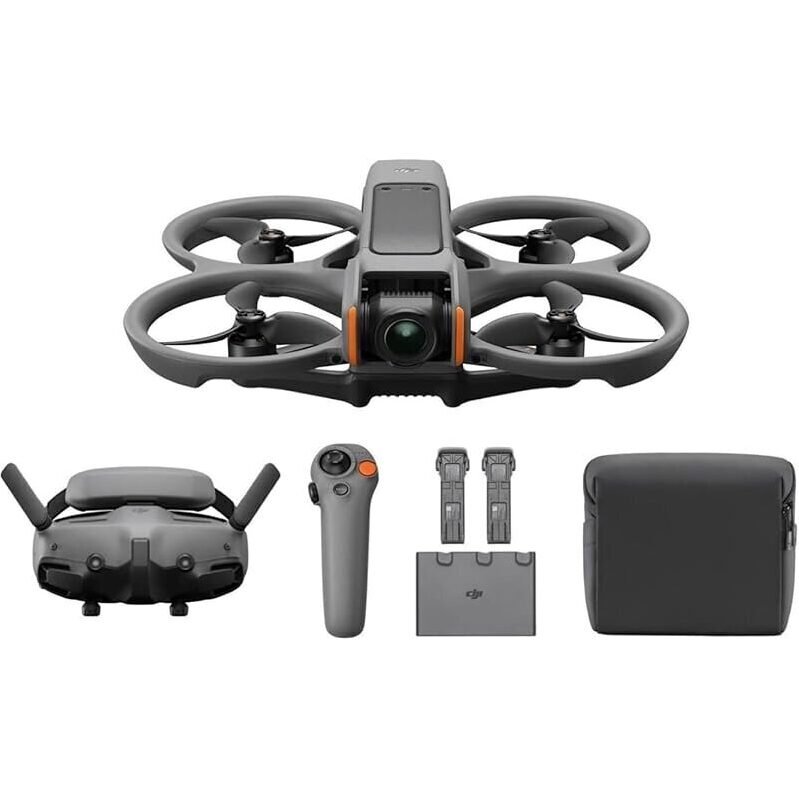 DJI Avata 2 Fly More Combo: Portable FPV Drone with 3 Batteries for Stunning POV