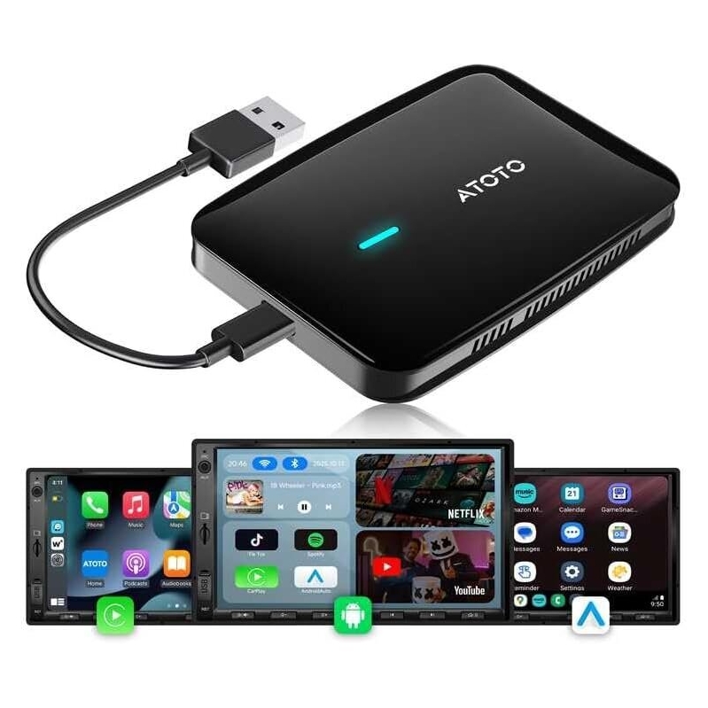 Myatoto Magic AI Box: Wireless CarPlay & Android Auto Adapter