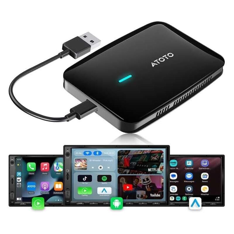 Myatoto Magic AI Box: Wireless CarPlay & Android Auto Adapter