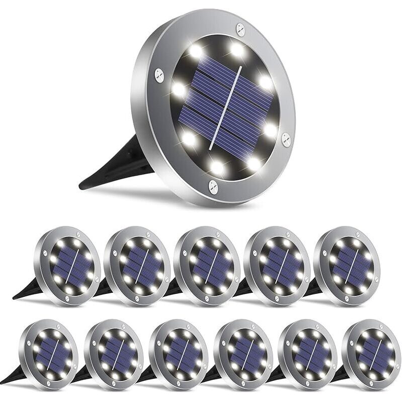 Brighten Your Outdoor Space with Oulonger 12-Pack Solar LED Lights