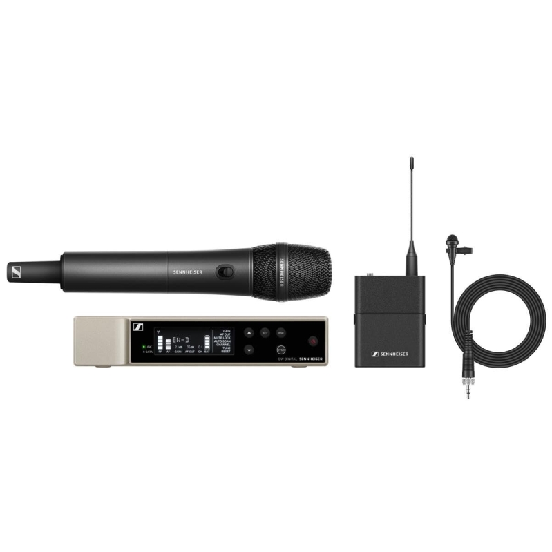 Sennheiser EW-D ME2/835-S Handheld & Lav SET: Premium Digital Wireless Microphone System