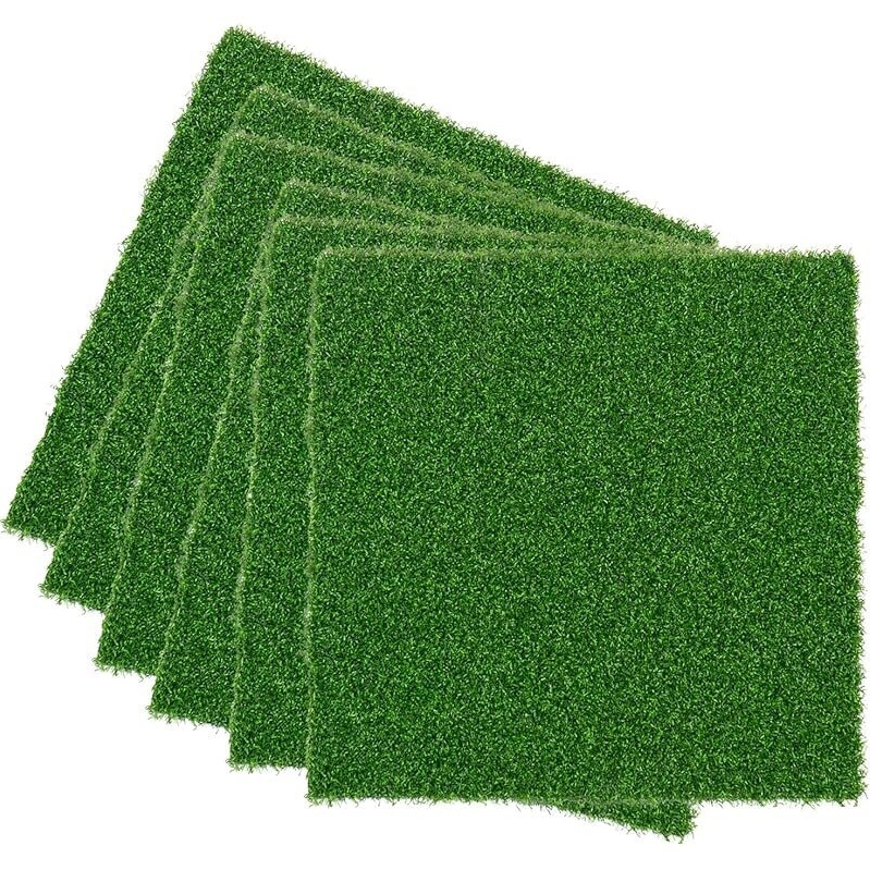 10-Piece VERDIGRASS Artificial Grass Mat 12X12 - Realistic Indoor Outdoor Decoration