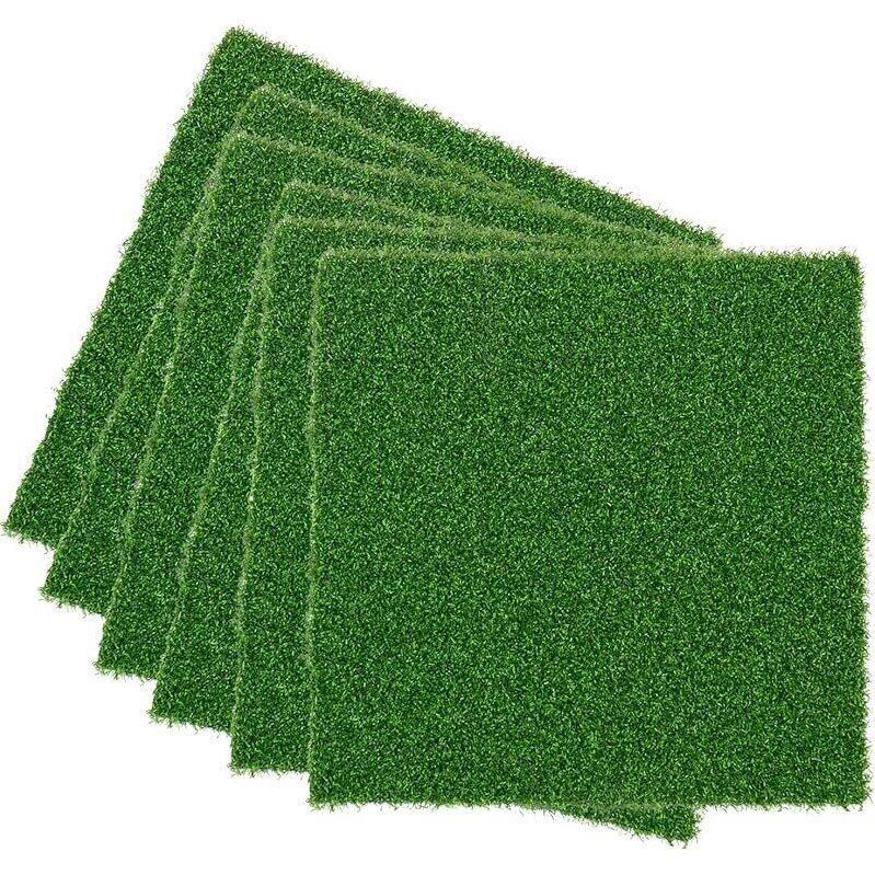 10-Piece VERDIGRASS Artificial Grass Mat 12X12 - Realistic Indoor Outdoor Decoration