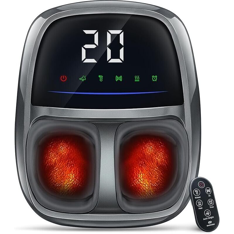 EaseZen EF9 Kneading Compression Shiatsu Foot Massager with Heat