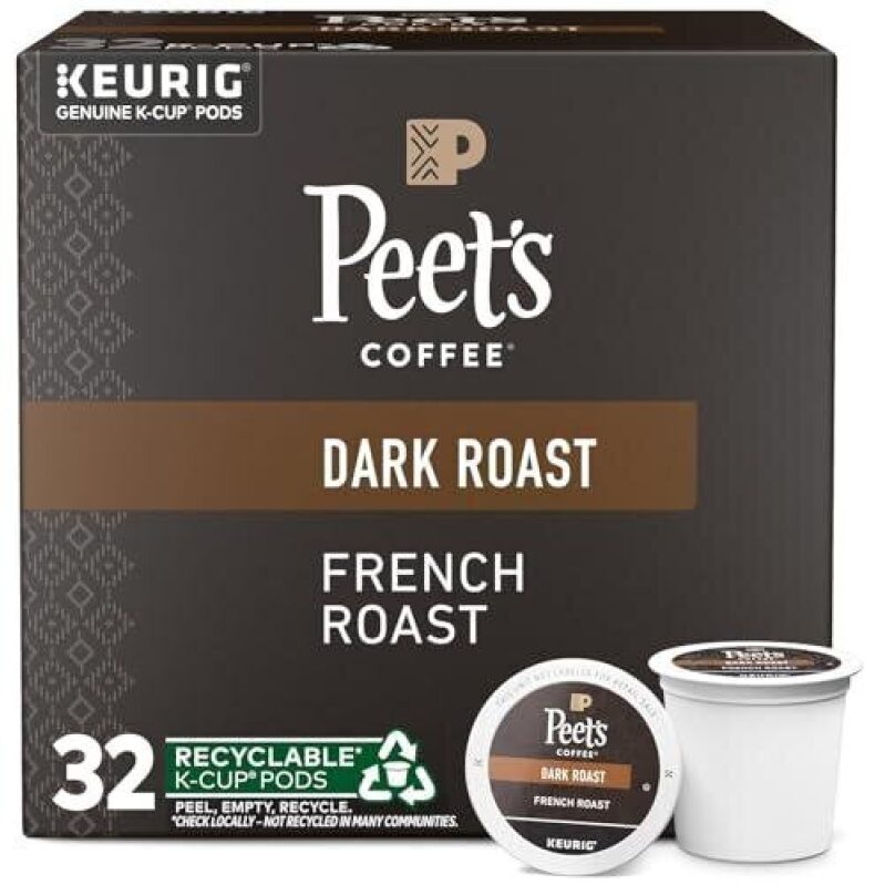 Peet's Coffee Dark Roast French Roast K-Cup Pods - 32 Count - 25% Discount