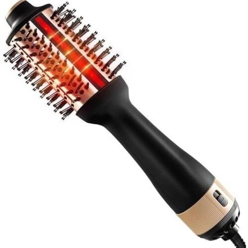HIPPIH Infrared Hair Brush - 4-in-1 Dryer Brush for Detangling, Drying, and Styling