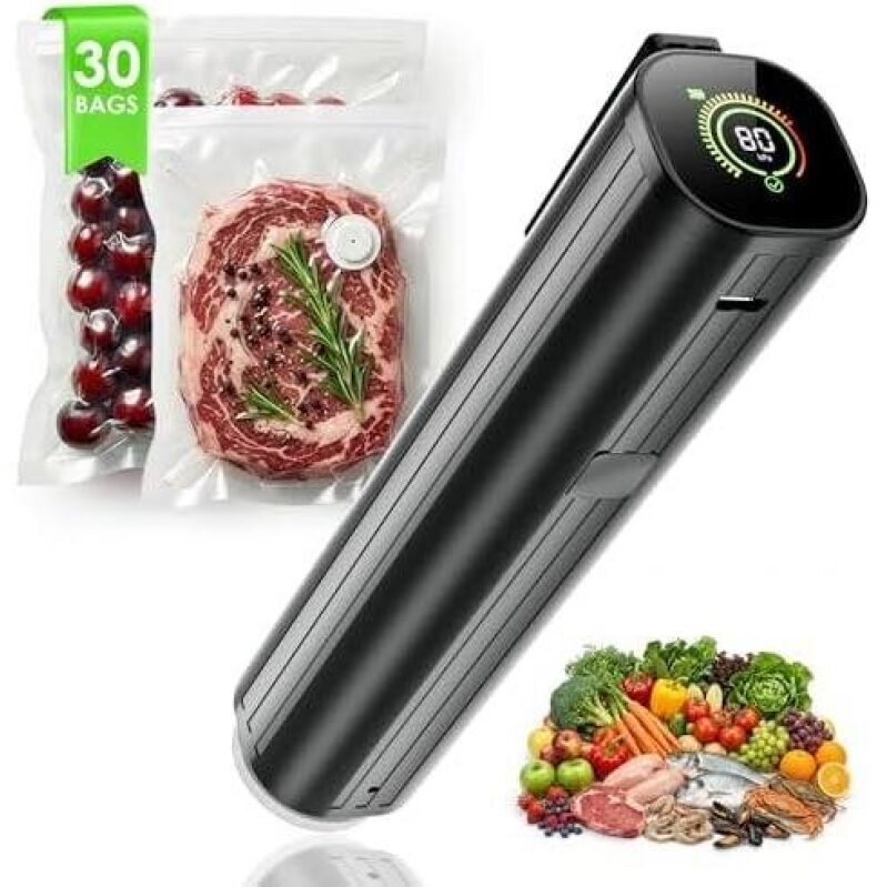 48% Off Vacuum Sealer Machine with 30 Bags - Ultimate Food Preservation Tool