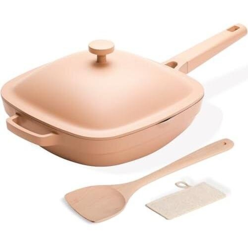 AMOAMI 10.5-Inch Ceramic Deep Frying Pan Set - 40% OFF