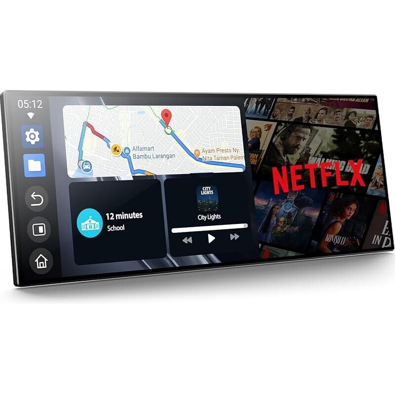 Volam 11-inch Wireless CarPlay Screen with Backup Camera