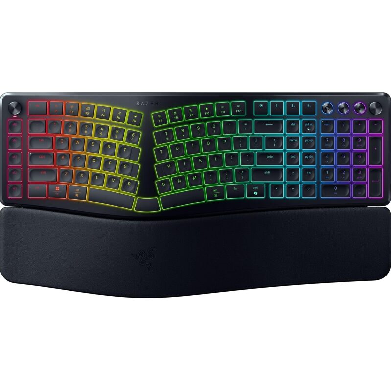 Razer Pro Type Ergonomic Wireless Split RGB Keyboard - Ultimate Comfort