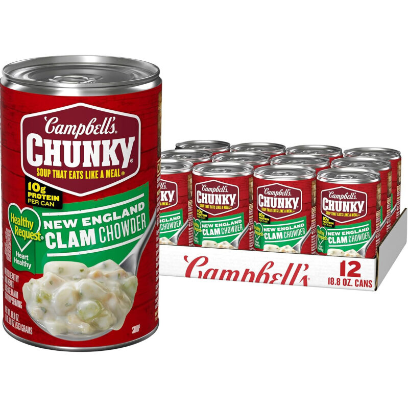 Campbell's Chunky New England Clam Chowder - 12 Cans