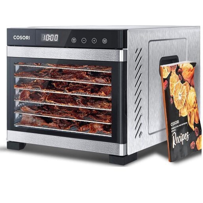 COSORI Stainless Steel Food Dehydrator - 6 Trays, $139.97