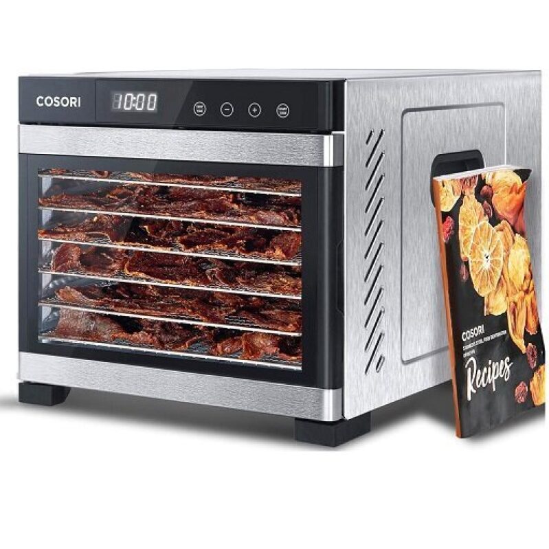 COSORI Stainless Steel Food Dehydrator - 6 Trays, $139.97