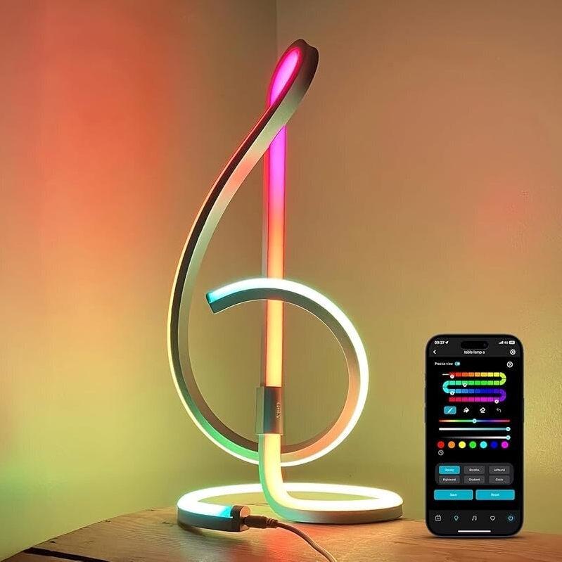 Smart Table Lamp with Alexa and Google Home Compatibility