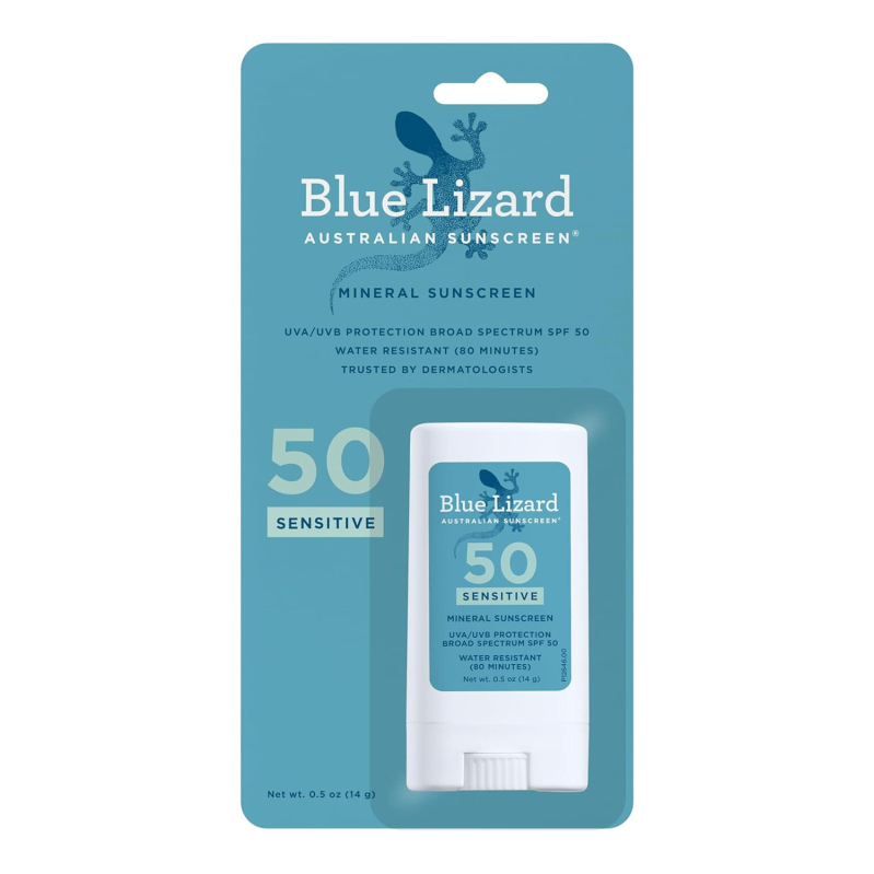 Blue Lizard Mineral Sunscreen Stick - Sensitive Skin, SPF 50+ - Prime Exclusive Deal