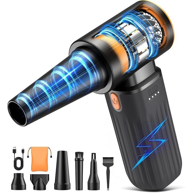 High-Speed 260,000rpm Brushless Cordless Air Duster - 3-Speed Adjustable