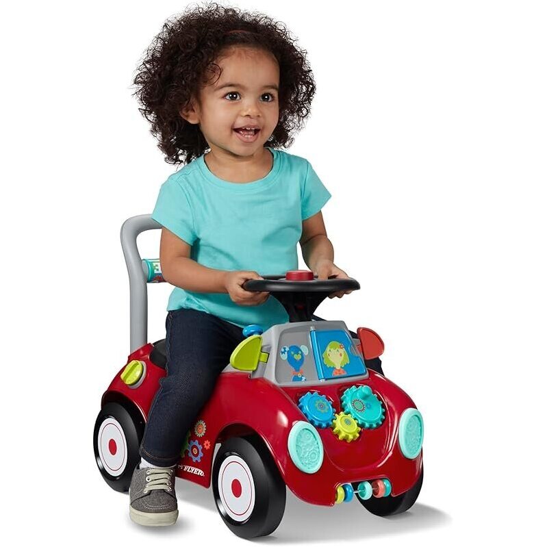 Radio Flyer Busy Buggy 3-in-1 Toddler Ride On Toy
