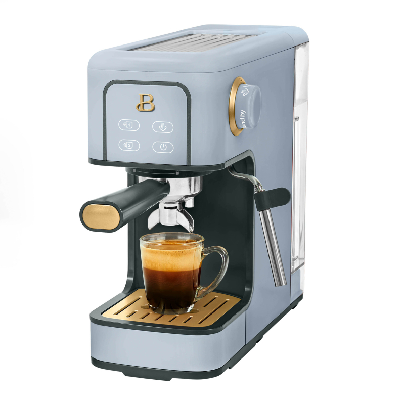 Beautiful Slim 20 Bar Espresso Machine - Cornflower Blue