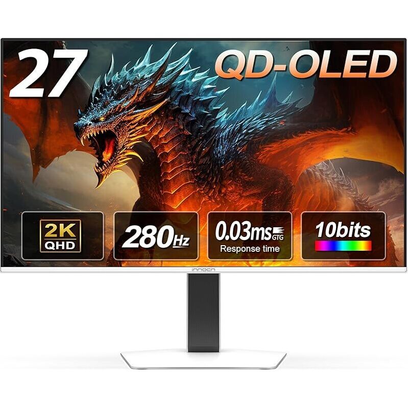INNCON 27-inch QD-OLED Gaming Monitor - Ultimate Gaming Experience