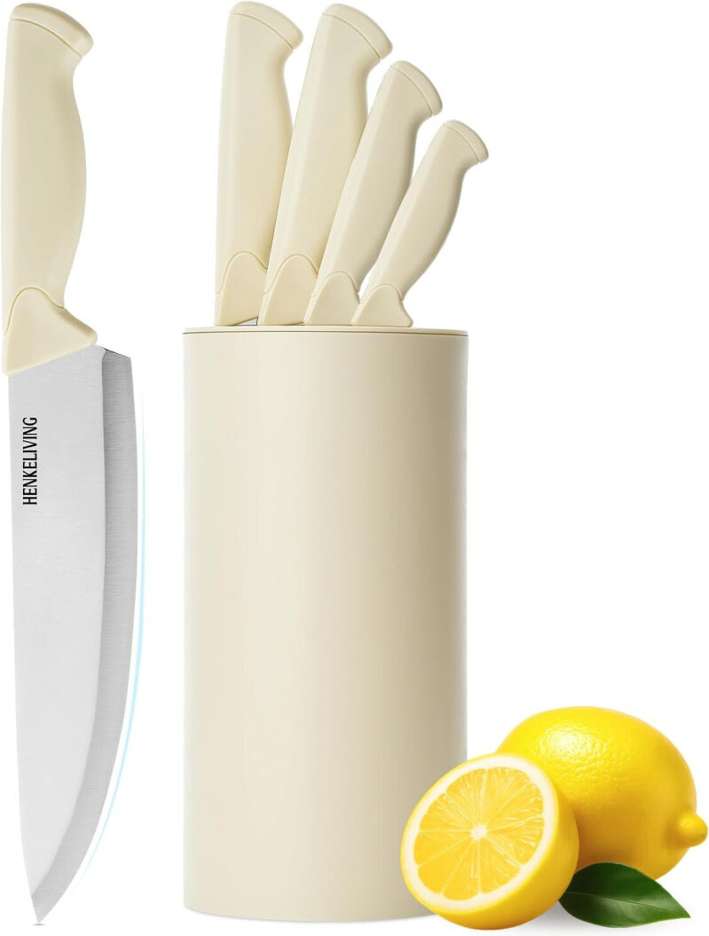 Top-Quality German Carbon Stainless Steel Kitchen Knife Set - Prime Free Shipping