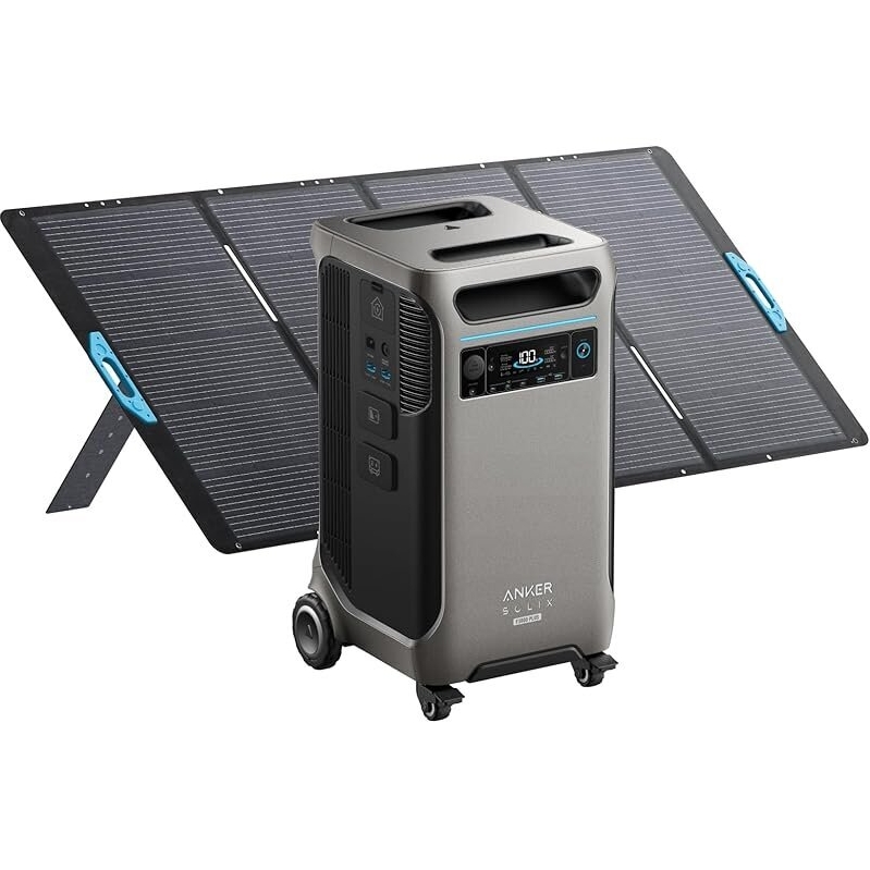 Anker SOLIX F3800 Plus Portable Power Station w/400W Solar Panel