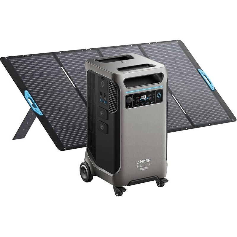 Anker SOLIX F3800 Plus Portable Power Station w/400W Solar Panel