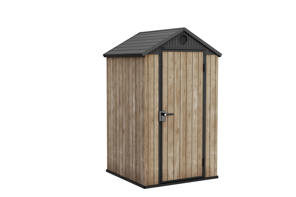 Keter Darwin 4x4 ft. Outdoor Storage Shed - Ideal for Patio and Garden