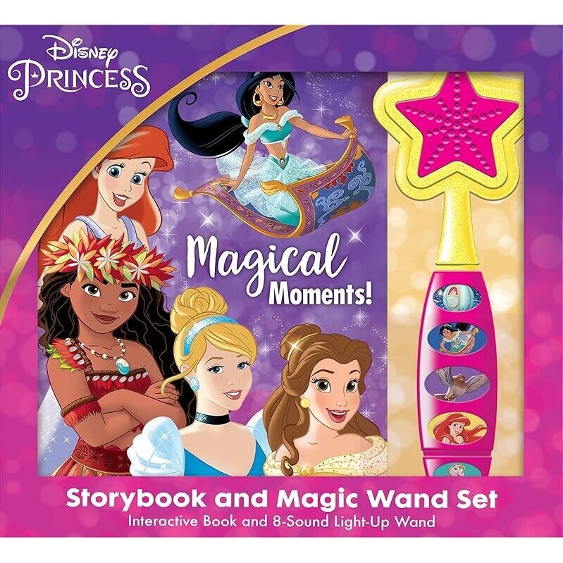 Disney Princess Magical Moments! Storybook and Magic Wand Toy Book Set