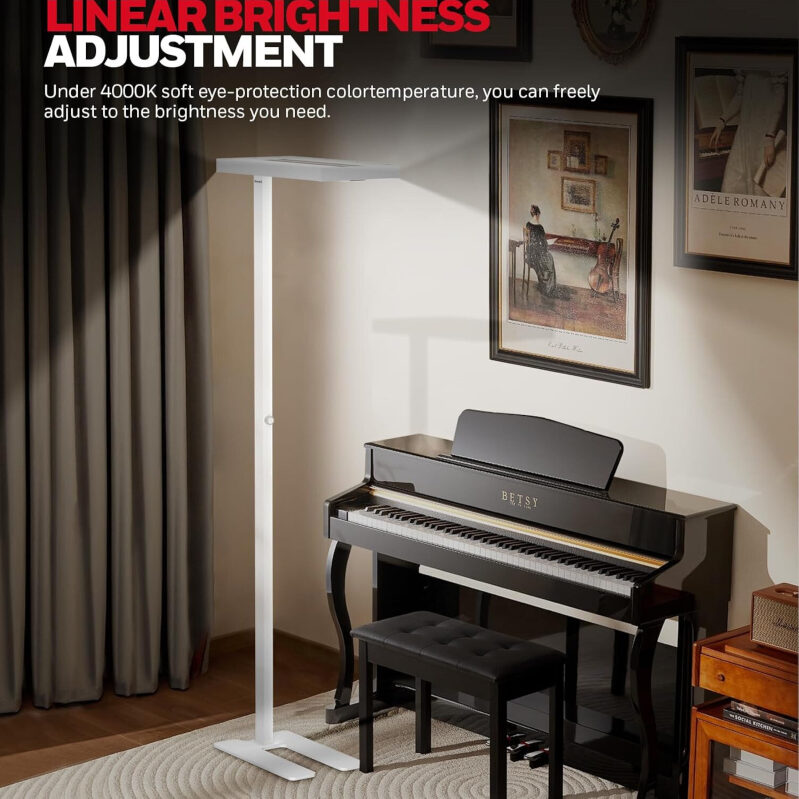 Honeywell LED Floor Lamp - Premium Eye Protection & Adjustable Brightness
